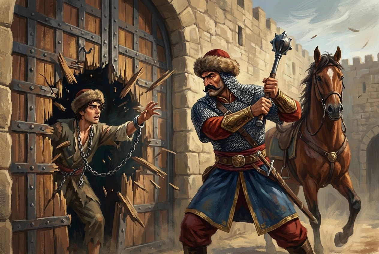 Иллюстрация для "Кероглу в Баязиде"