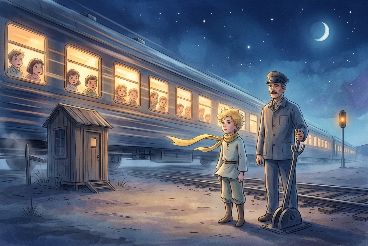 Иллюстрация для "Маленький принц. Глава 22"