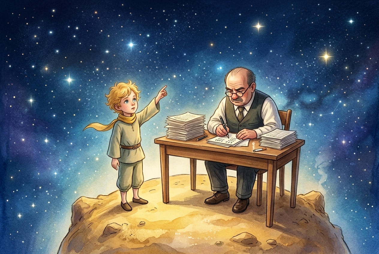 Иллюстрация для "Маленький принц. Глава 13"