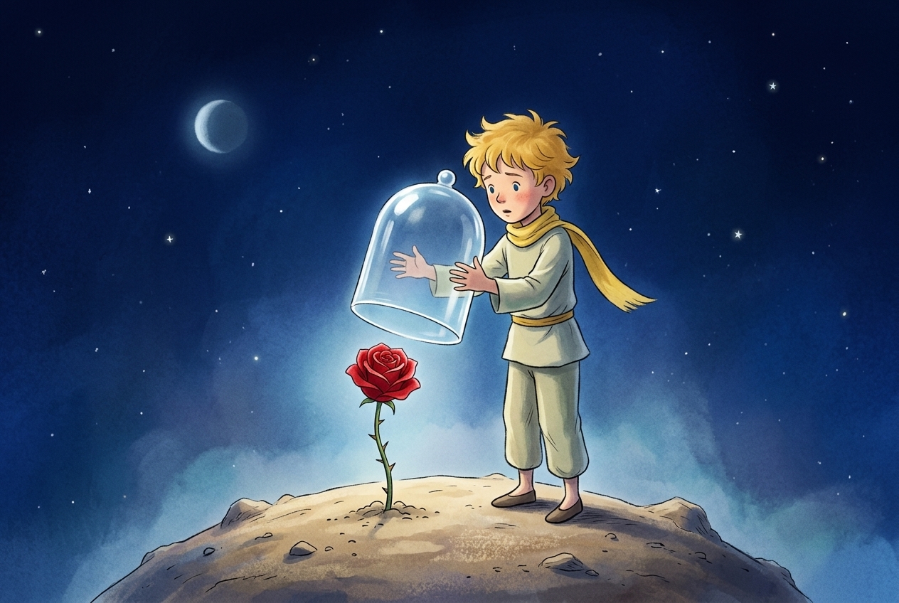 Иллюстрация для "Маленький принц. Глава 9"