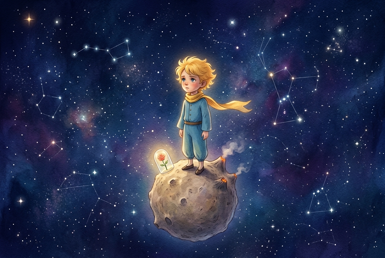 Иллюстрация для "Маленький принц. Глава 4"