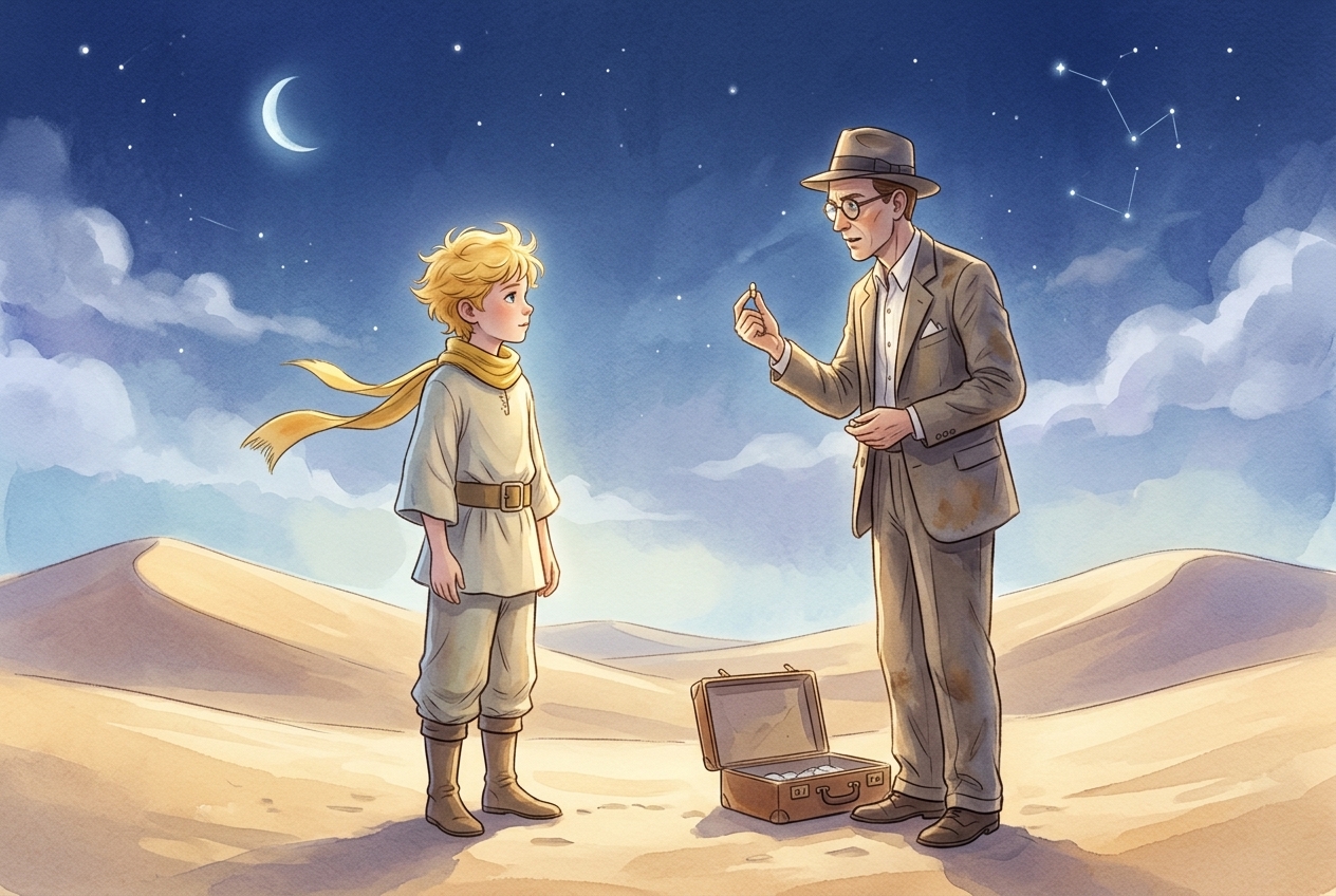 Иллюстрация для "Маленький принц. Глава 23"