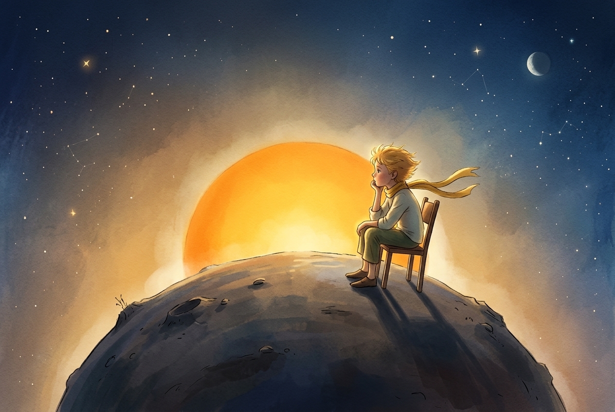 Иллюстрация для "Маленький принц. Глава 6"