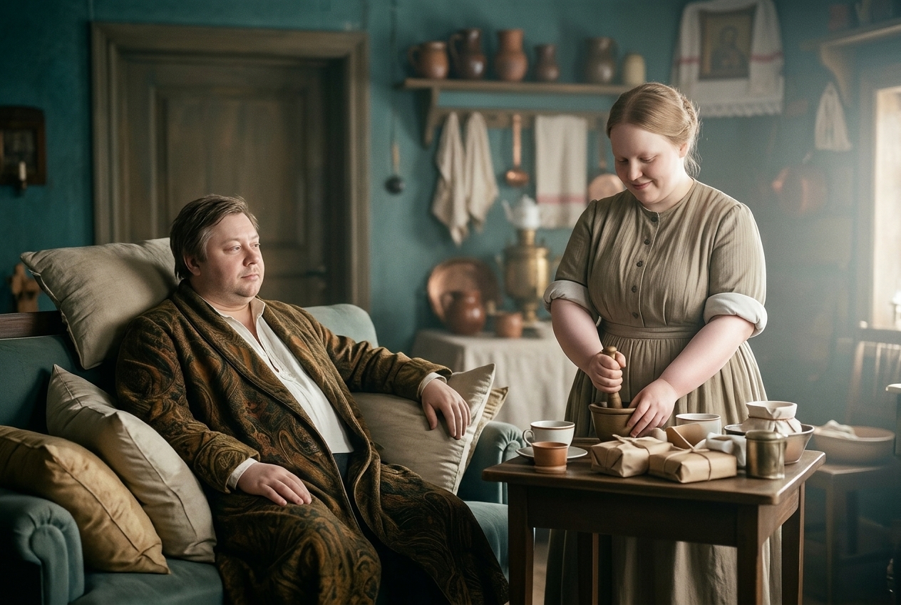 Иллюстрация для "Обломов. Часть 4. Глава 1"