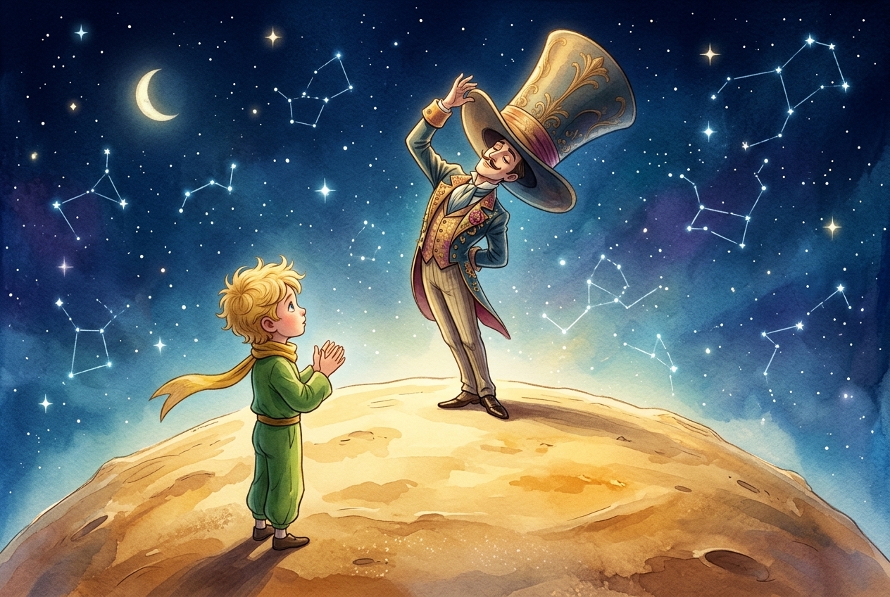 Иллюстрация для "Маленький принц. Глава 11"