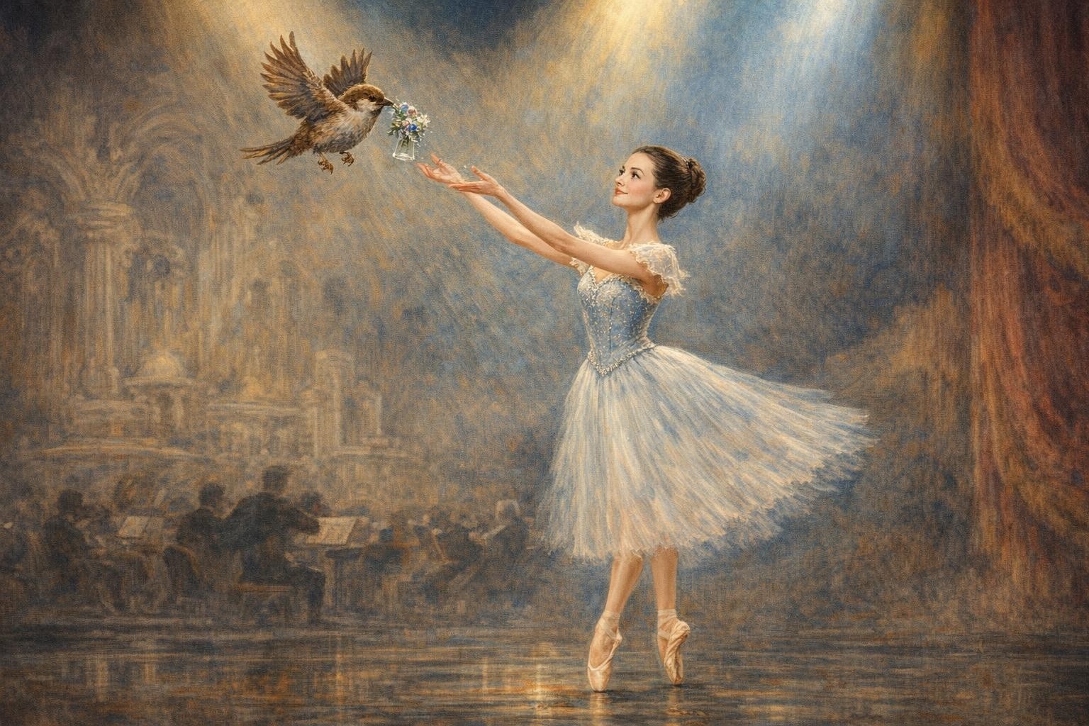 Иллюстрация для "Растрёпанный воробей"