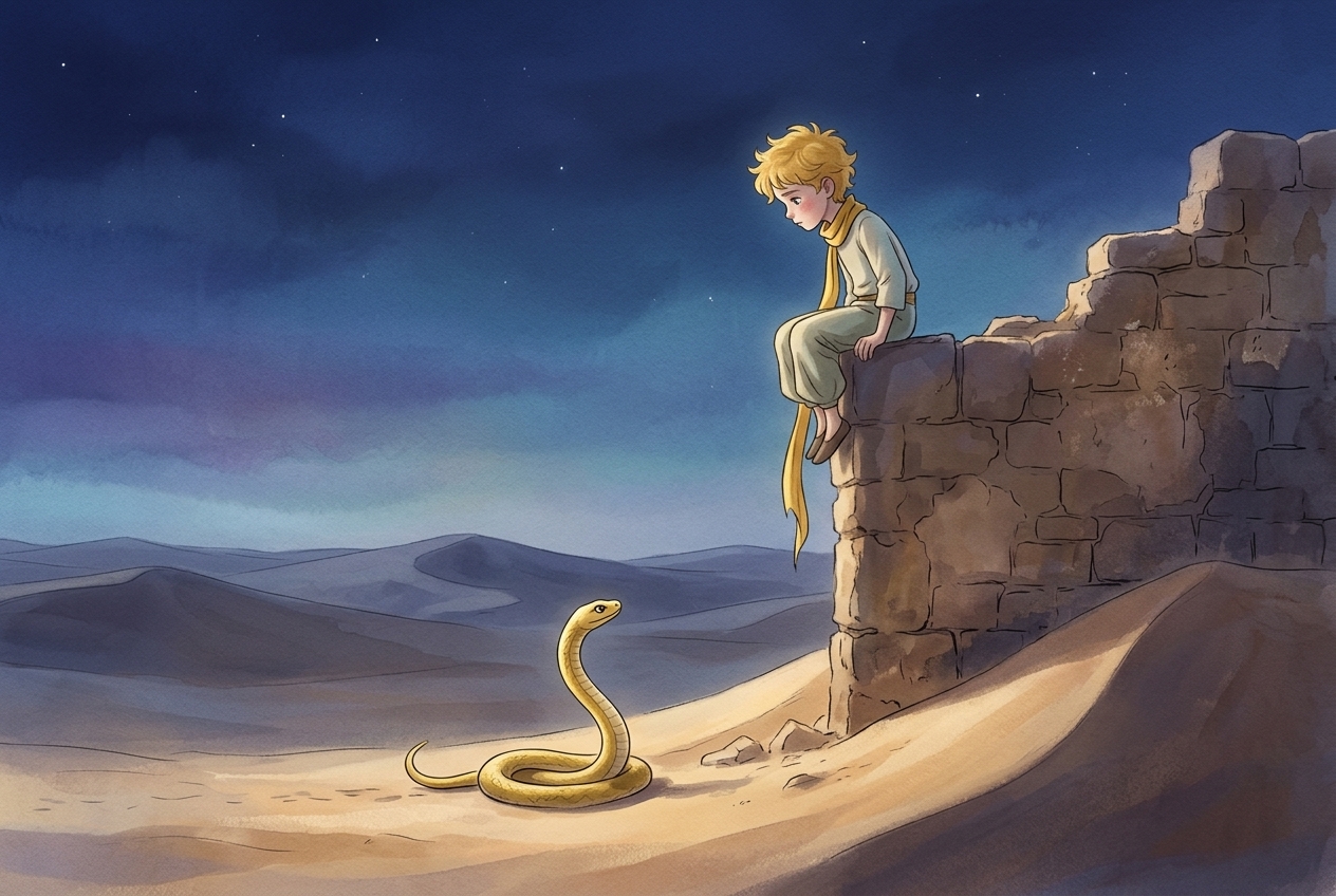 Иллюстрация для "Маленький принц. Глава 26"