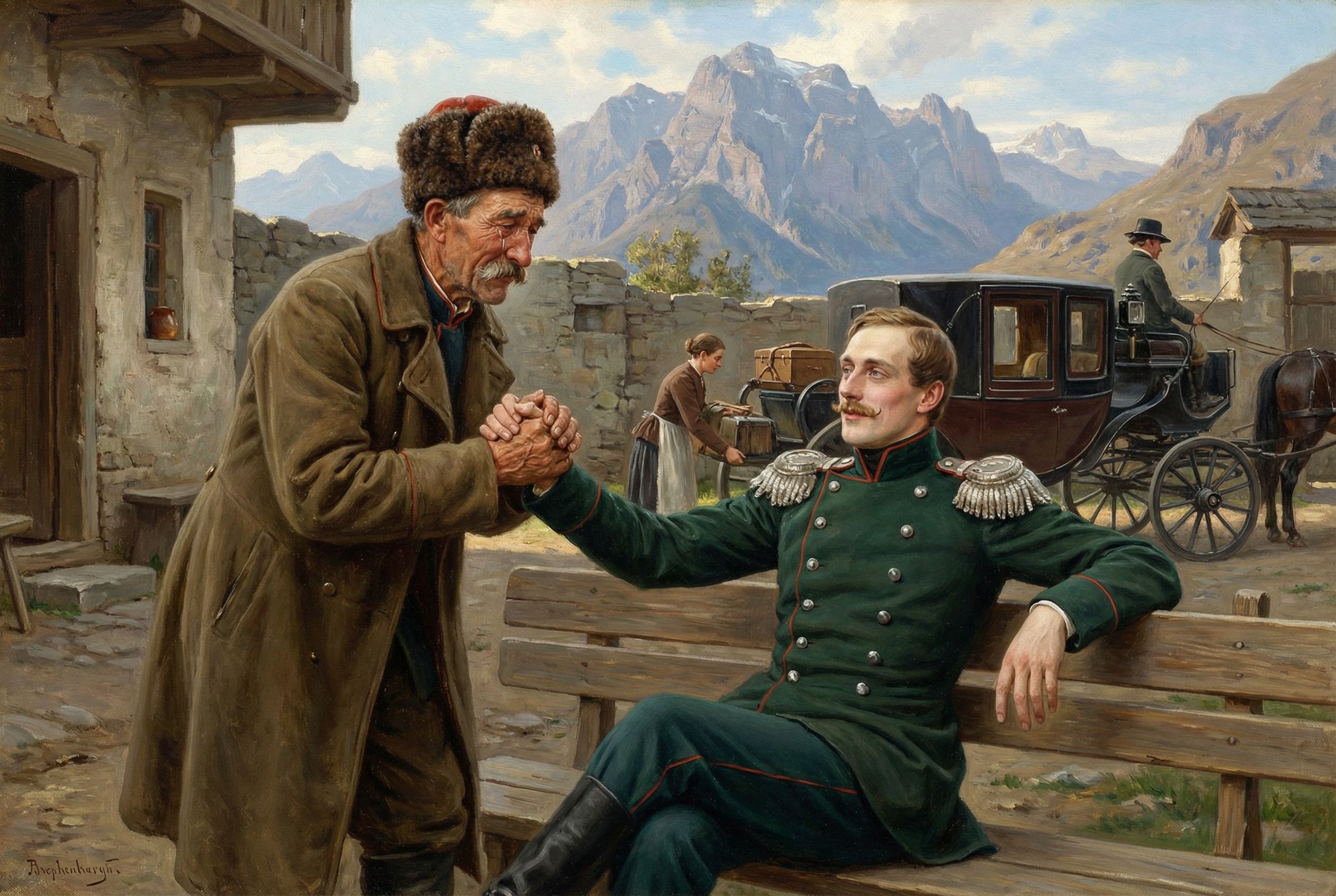 Иллюстрация для "Максим Максимыч"