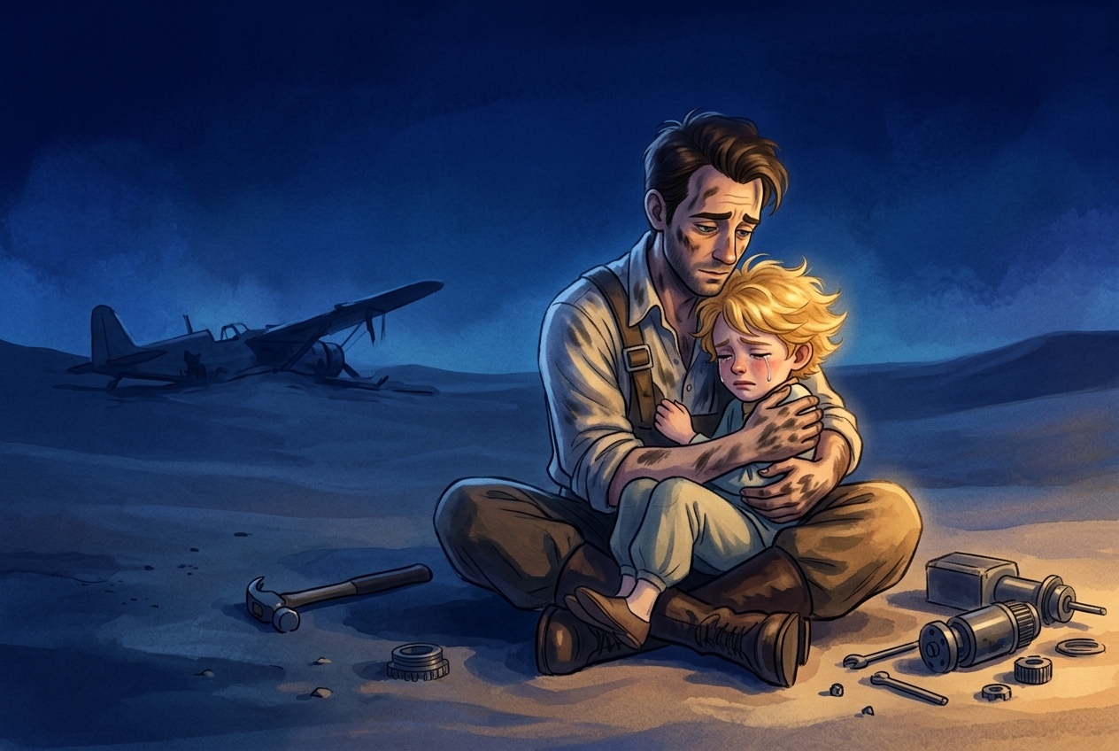 Иллюстрация для "Маленький принц. Глава 7"