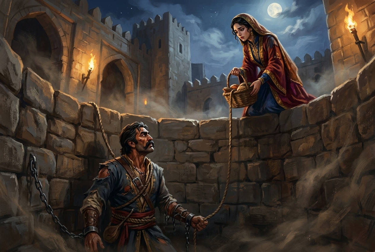 Иллюстрация для "Кёроглу и Болу-Бек"