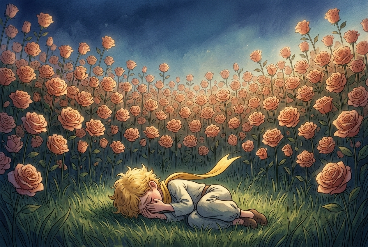 Иллюстрация для "Маленький принц. Глава 20"