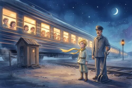 Иллюстрация для "Маленький принц. Глава 22"