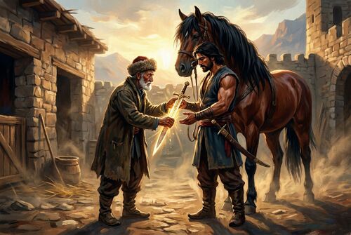 Иллюстрация для "Алы-киши"